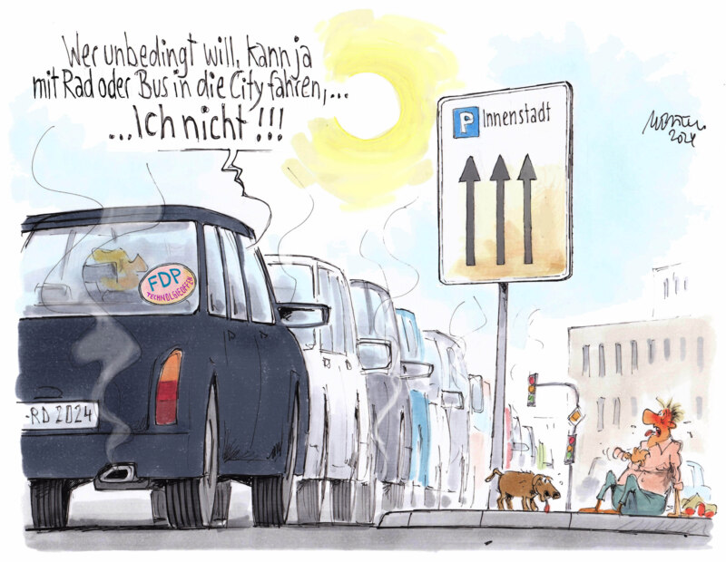 Blechlawine Innenstadt