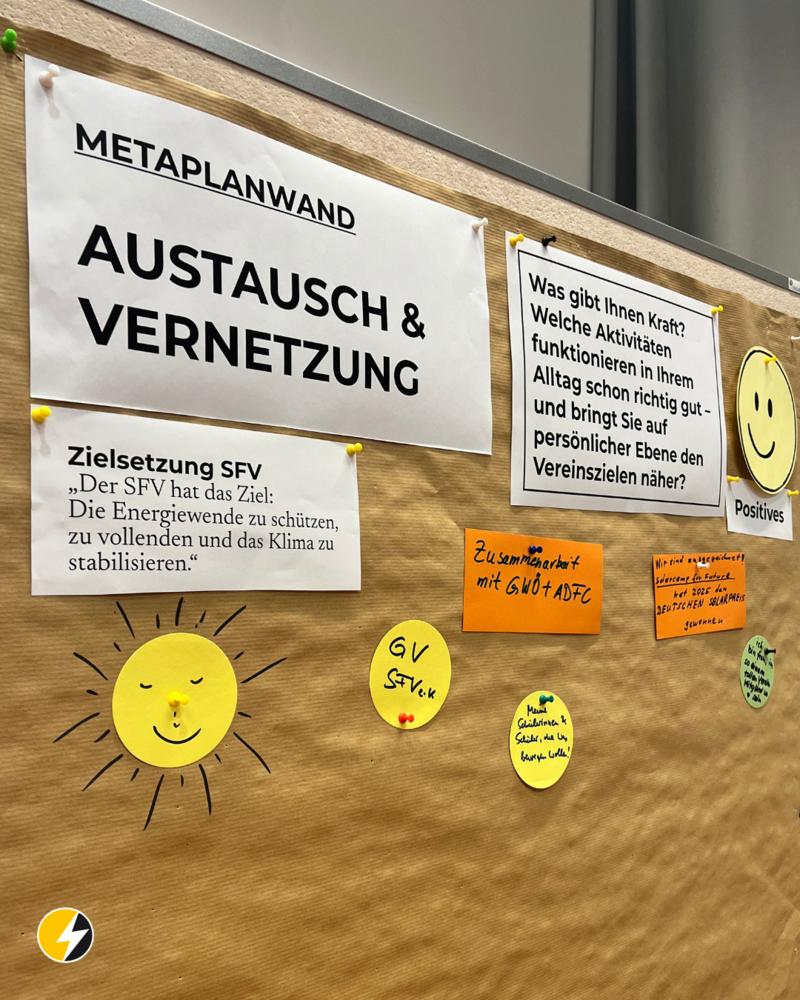 Austausch am Metaplan