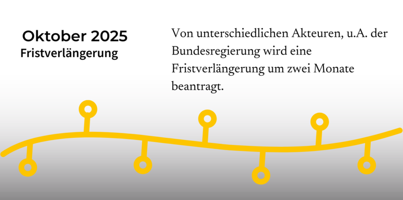 Fristverlängerung im Oktober